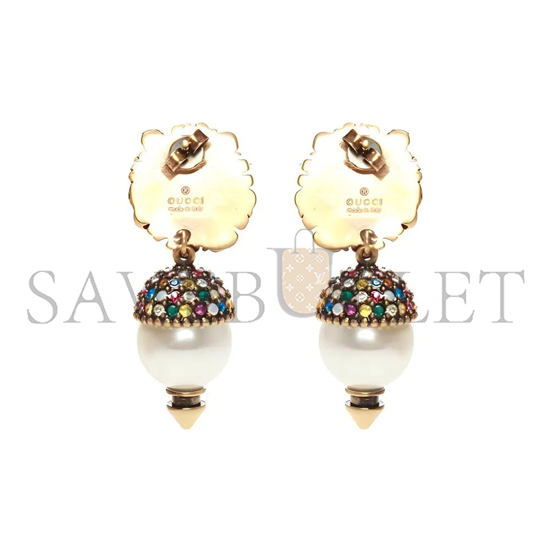 GUCCI LION HEAD EARRINGS 580603